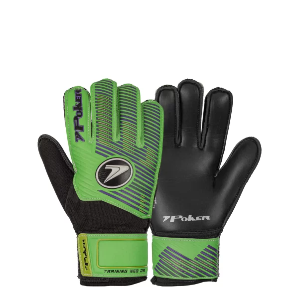 Luva De Goleiro Poker Infantil Campo Training Neo JR - Verde - Image 2